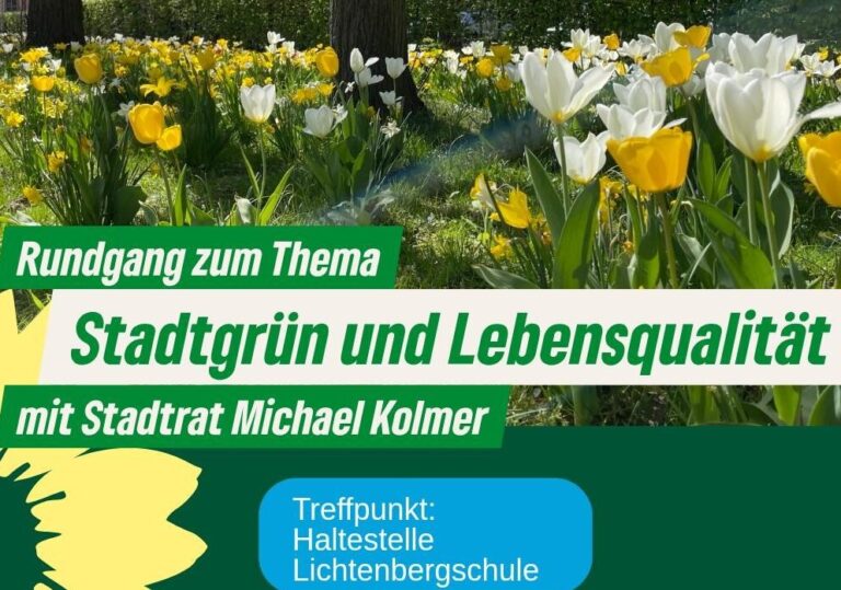 Stadtgrün ist Lebensqualität – Spaziergang mit Planungsdezernent Michael Kolmer im Ludwigshöhviertel