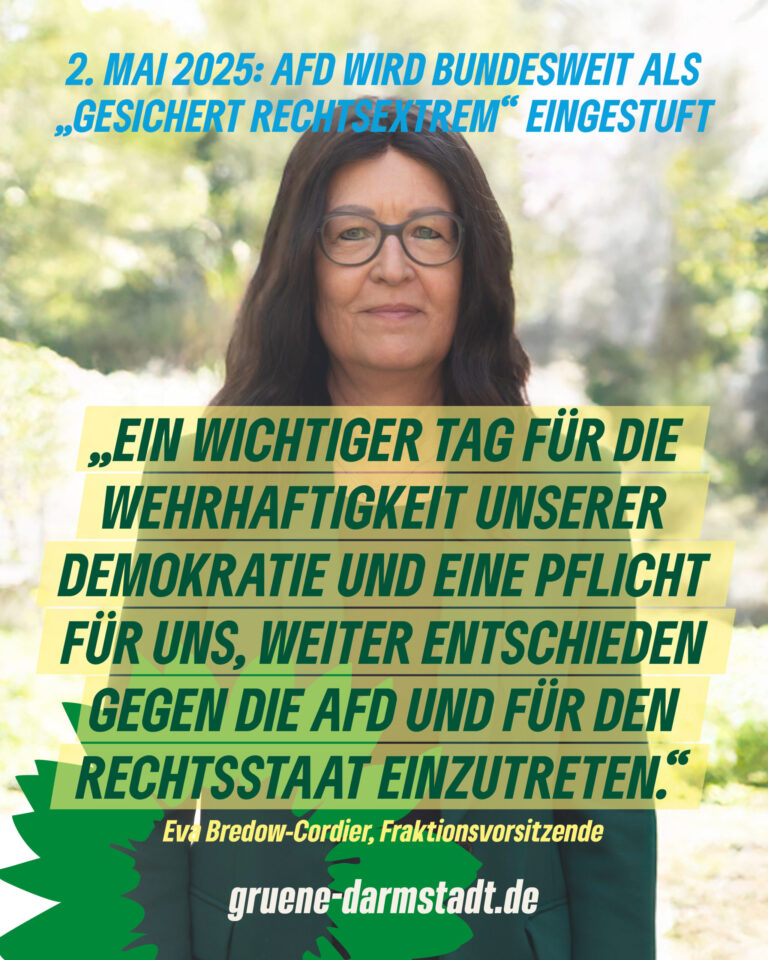 Statement von Eva Bredow-Cordier: AfD wird bundesweit als „gesichert rechtsextrem“ eingestuft