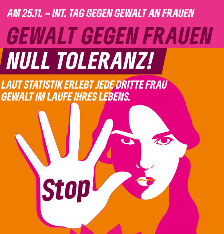 25. November – Internationaler Tag „Nein zu Gewalt an Frauen“